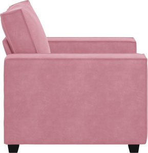 vidaXL Sofa Fotel Różowy 59 cm Aksamit 5
