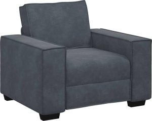 vidaXL Sofa Fotel Ciemnoszary 59 cm Aksamit 2