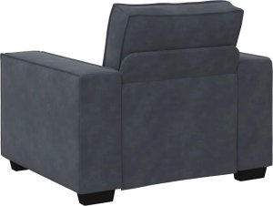 vidaXL Sofa Fotel Ciemnoszary 59 cm Aksamit 6
