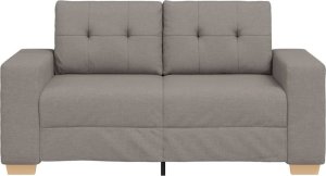 vidaXL Sofa dwuosobowa, taupe, 120 cm, tkanina 4