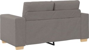 vidaXL Sofa dwuosobowa, taupe, 120 cm, tkanina 6