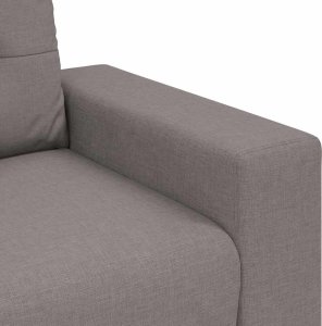 vidaXL Sofa dwuosobowa, taupe, 120 cm, tkanina 7