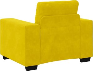 vidaXL Sofa Fotel Żółty 59 cm Aksamit 6