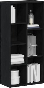 vidaXL Regał biblioteczny, czarny dąb, 50x25x104 cm 4
