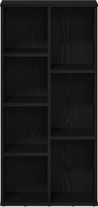 vidaXL Regał biblioteczny, czarny dąb, 50x25x104 cm 5