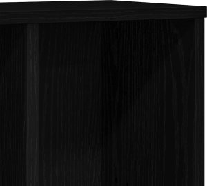 vidaXL Regał biblioteczny, czarny dąb, 50x25x104 cm 9