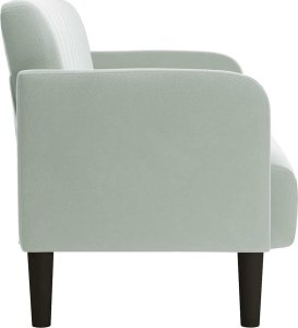 vidaXL Sofa dwuosobowa Jasnoszara 109 cm Aksamit 4