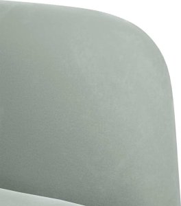 vidaXL Sofa dwuosobowa Jasnoszara 109 cm Aksamit 6