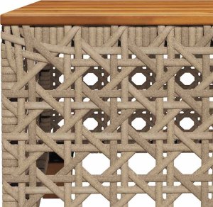 vidaXL 8-cz. zestaw mebli ogrodowych z poduszkami, beżowy, polirattan 9