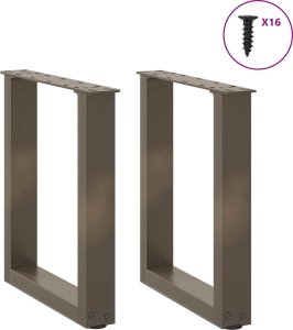 vidaXL Nogi do stolika kawowego, 2 szt., 28x(42-43) cm 3