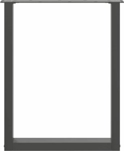 vidaXL Nogi do stolika kawowego, 3 szt., stal, 70x(72-73) cm 5