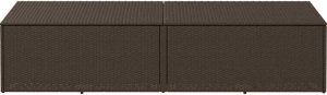 Skrzynia ogrodowa vidaXL Skrzynia ogrodowa do przechowywania brązowa 220x50x58 cm 3