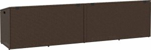Skrzynia ogrodowa vidaXL Skrzynia ogrodowa do przechowywania brązowa 220x50x58 cm 6
