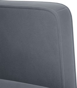 vidaXL Sofa Fotel z Podłokietnikami Ciemnoszary 53 cm Aksamit 6