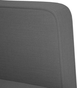 vidaXL Sofa dwuosobowa Ciemnoszara 111 cm Tkanina 6
