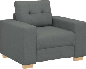 vidaXL Fotel, ciemnoszary, 59 cm, obity tkaniną 2