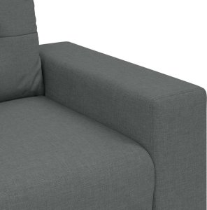 vidaXL Fotel, ciemnoszary, 59 cm, obity tkaniną 7