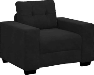 vidaXL Sofa Fotel Czarny 59 cm Aksamit 2