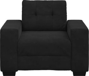 vidaXL Sofa Fotel Czarny 59 cm Aksamit 4