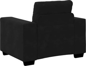 vidaXL Sofa Fotel Czarny 59 cm Aksamit 6