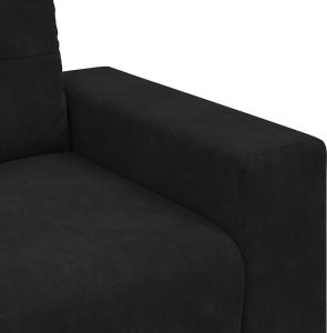 vidaXL Sofa Fotel Czarny 59 cm Aksamit 7