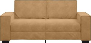 vidaXL Sofa 2-osobowa, brązowa, 140 cm, tapicerowana aksamitem 4