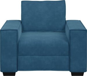 Sofa Fotel Niebieski 59 cm Aksamit 4