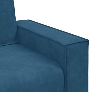 Sofa Fotel Niebieski 59 cm Aksamit 7