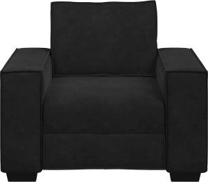 Sofa Fotel Czarny 59 cm Aksamit 4