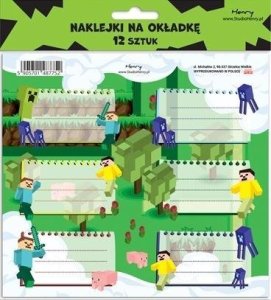 Naklejki na zeszyty - Gra (12szt) 1