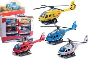 Helikoptery ratunkowe metal 4 kolory mix 1