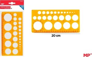 Szablon do rysowania kółek 20cm 1