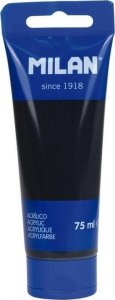 Farba akrylowa w tubce 75ml odrzutowa czerń MILAN 1