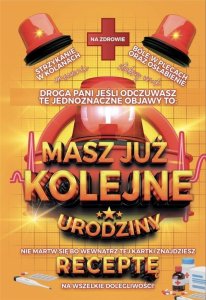 Karnet Urodzinowy z receptą 1
