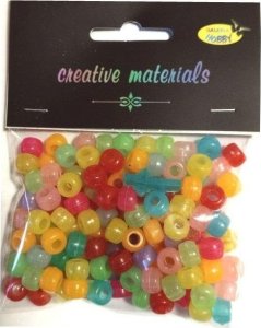 Koraliki świecące w ciemności 6mm 39g 150szt MIX 1