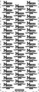 Stiker ażurowy 434 10x23cm złoty 1