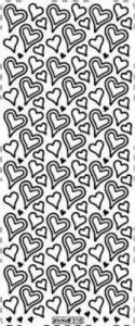 Stiker ażurowy 310 10x23cm złoty 1