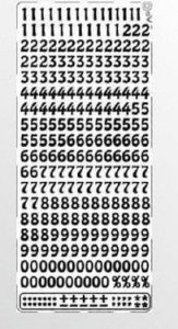 Stiker ażurowy 023 10x23cm srebrny 1