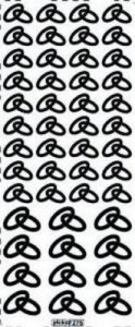Stiker ażurowy 276 10x23cm złoty 1