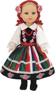 Lalka w stroju ludowym 38cm 1