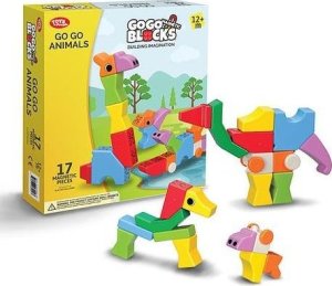 Klocki magnetyczne Zoo 17el 1