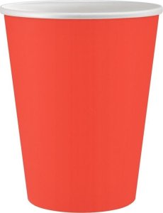 Kubeczki papierowe czerwone 250ml 6szt 1