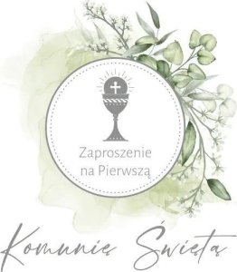 Zaproszenie Komunia (10szt) 1