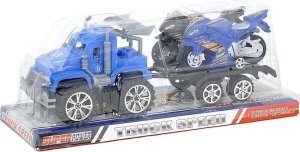 Auto z lawetą i motocyklem 1