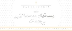 Zaproszenie Komunia (10szt) 1