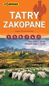 Mapa kieszonkowa - Tatry, Zakopane laminowana 1