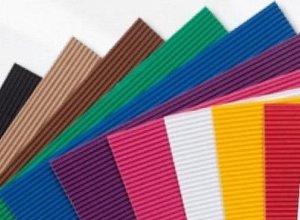 Tektura falista kolorowa 25x35cm 10 arkuszy 1