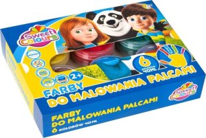 Farby do malowania palcami 6 kolorów 40ml 1