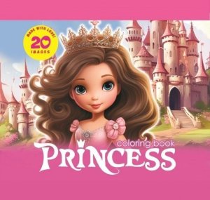 Kolorowanka 140x140 Księżniczki Princess 1