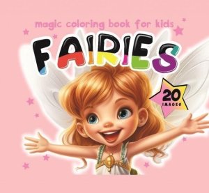 Kolorowanka 140x140 Wróżki Fairies różowa 1